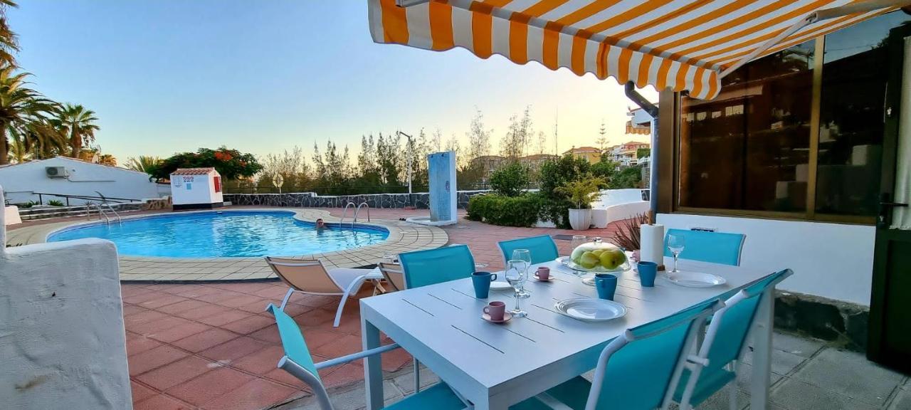 Arguineguin, Two Bedrooms Bungalow, Pool & Wifi Экстерьер фото